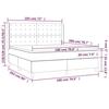 3132935 vidaXL Lit à sommier tapissier avec matelas Noir 180x200 cm Velours