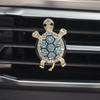 Car Vent Perfume Clip Cute Cartoon Turtle Design Car Interior Air Freshener Unique Scent Ornament for Auto Use