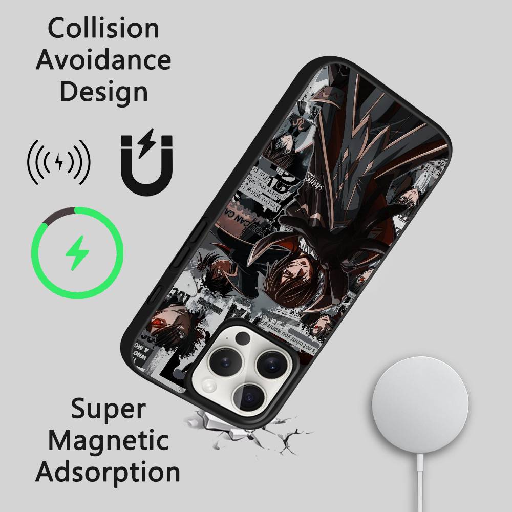 Anime C-Code Geass Phone Case Mobile Suitable For Apple 17 Air 16 PRO MAX 15 14 13 12 11 Patch Black Hard Shell