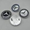 For MB Mercedes Benz GLA CLA CLS A45 C63 A B 3D 2pins 57mm Car Front Hood Emblem A0008171801  Star Logo Bonnet Badge Accessories