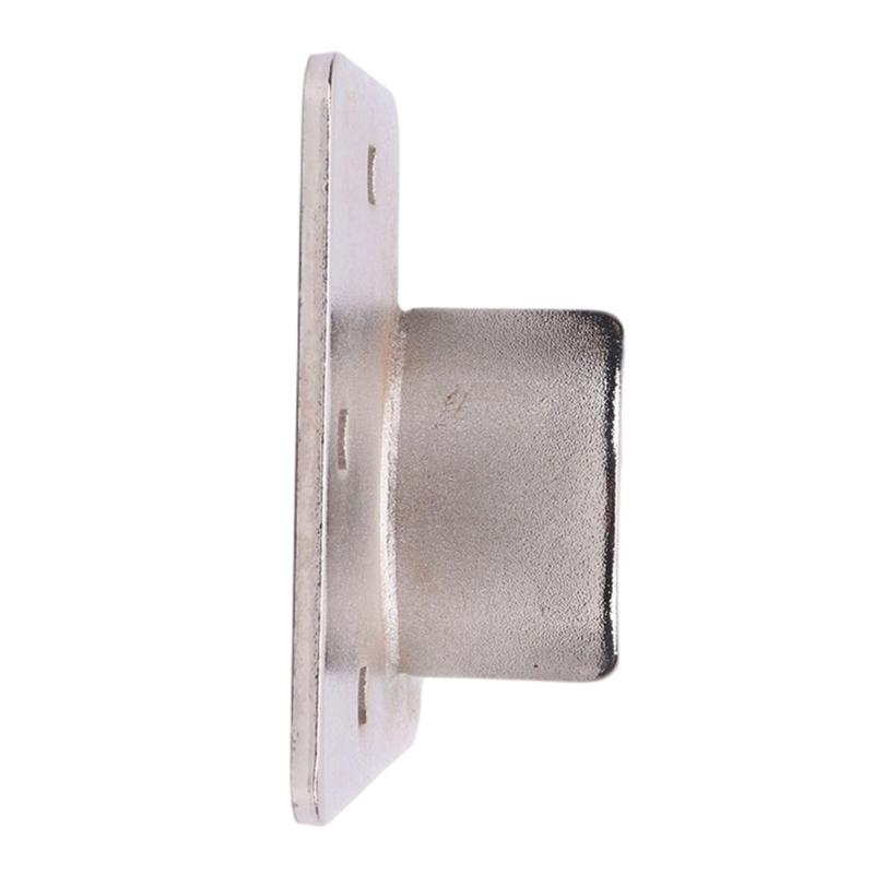 Round Lock Set with Enclosed Connection, Copper Body, Shrouded Mounting Hasp, and 2 Matching Keys for Garage Door and Toolbox Access