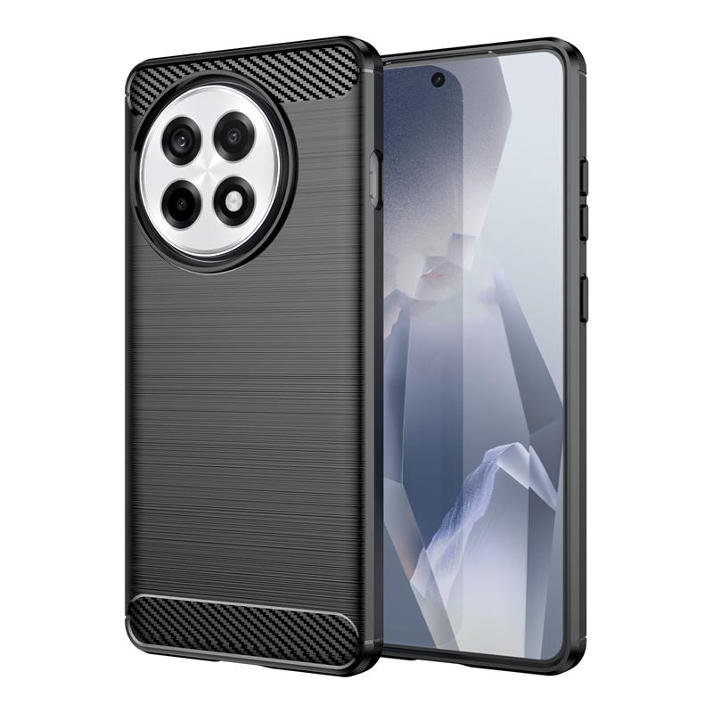 For OnePlus 13R Case Bumper Anti-knock Soft Silicone Carbon Fiber Back Cover For OnePlus 13R Case For OnePlus 13R Case 6.78 inch