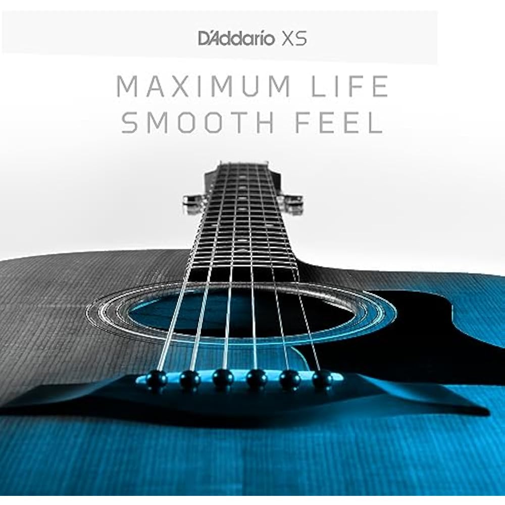 D'Addario Daddario Acoustic Guitar Strings XS Coated Strings Phosphor Bronze Medium .013-.056 XSA...
