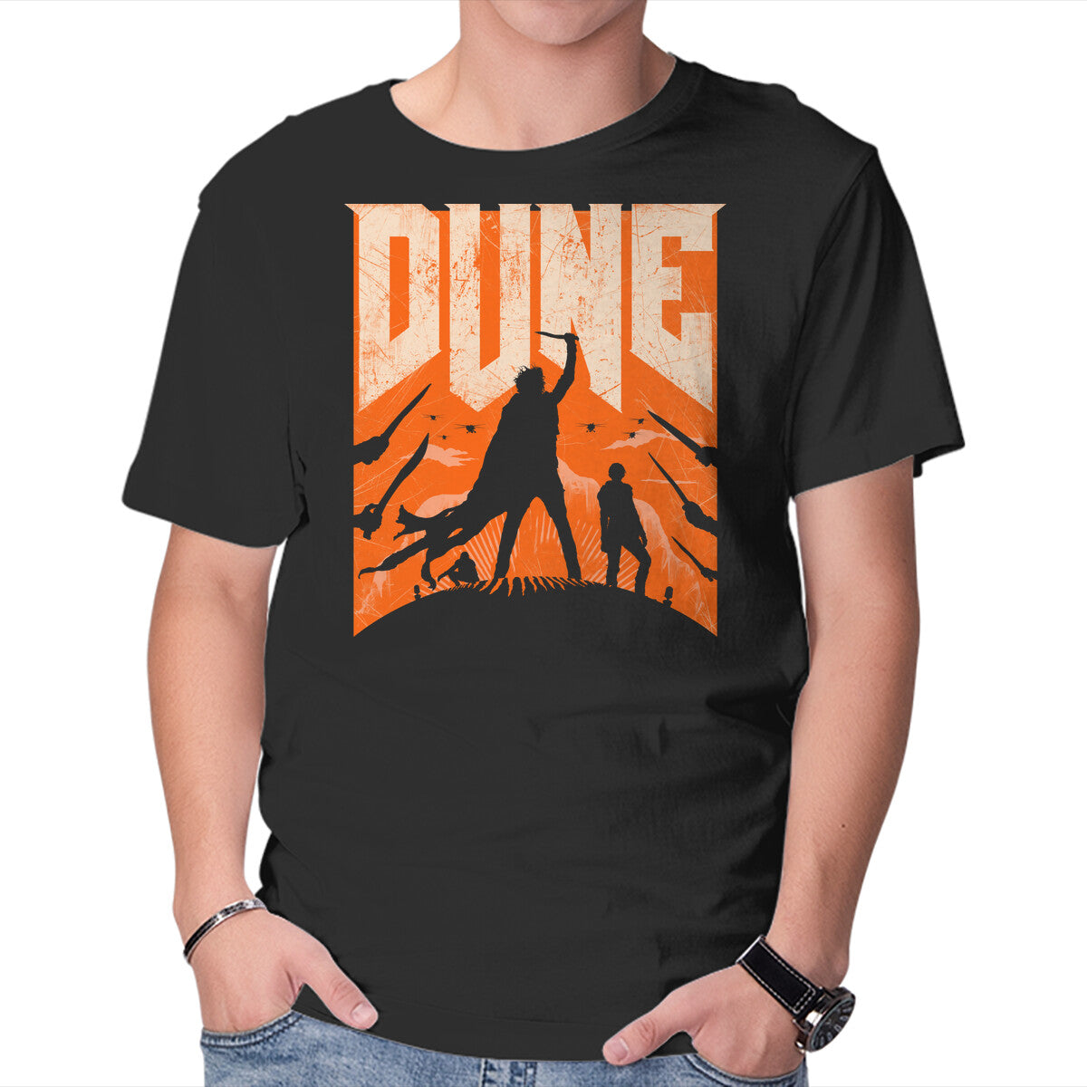 Unisex Crew Neck T-Shirt Dune Slayer Graphic Short Sleeve Casual Tee XXXXL