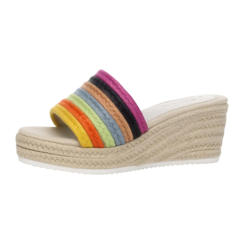 Women'S Platform Wedge Open Toe Slip Sandals Fashionable And Casual With 400 Sandals For Women Platform Sandals Women Wedge