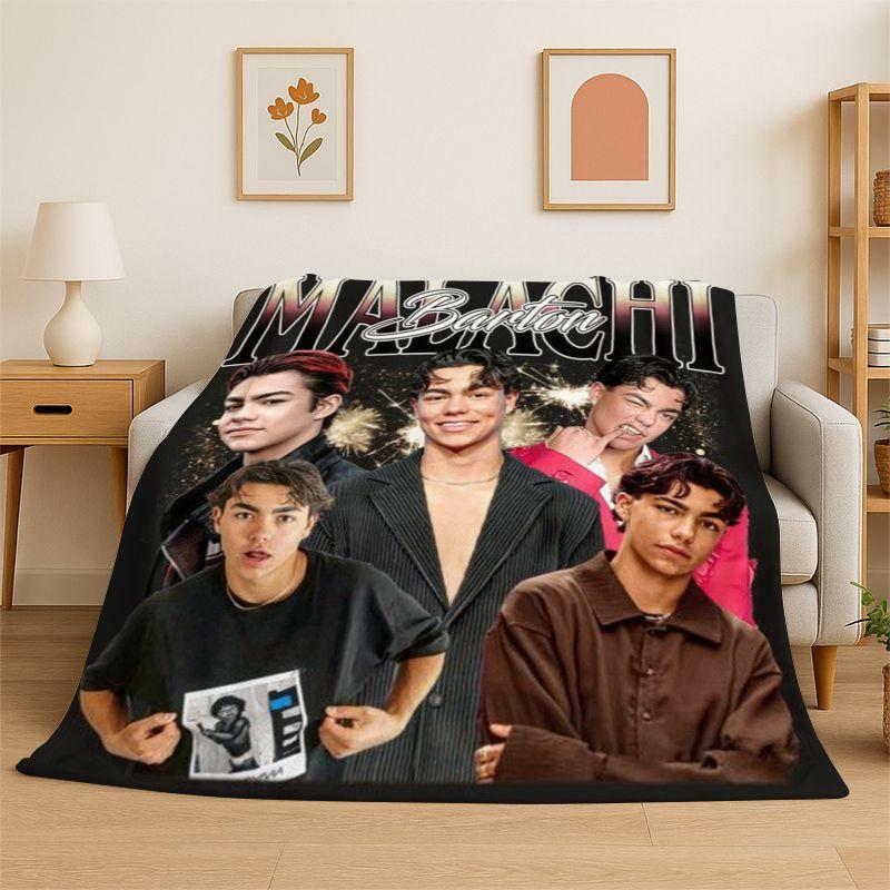 Fashion Malachi Barton Star Soft Flannel Throw Blanket,Warm Cozy Blanket for Bed,Couch,Sofa,Bedroom,Living Room,Travel,Picnic
