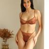 French-style Sexy Lingerie Set for Women: Breathable Lace, Comfortable, Push-up Bra That Makes a Full Bust Appear Smaller