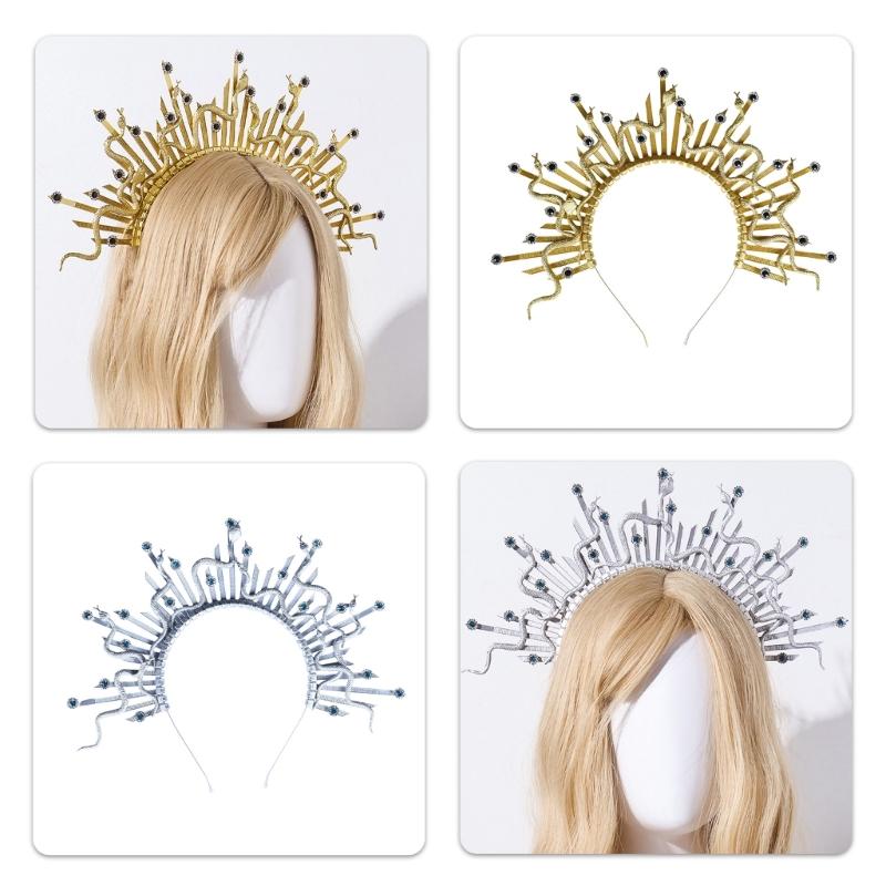 Mystical Snake Gothic Headwear Cosplay Hair Accesories Fashion Costume For Halloween Parties And Themed Event