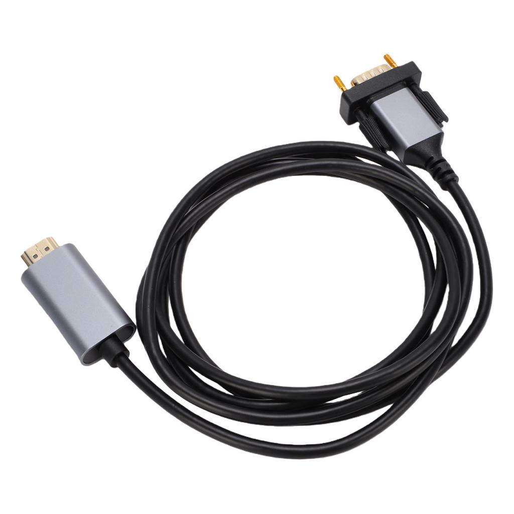 HD Multimedia Interface To VGA Cable 6.56FT Male To Male Unidirectional Cord for Computer Desktop Laptop PC Monitor