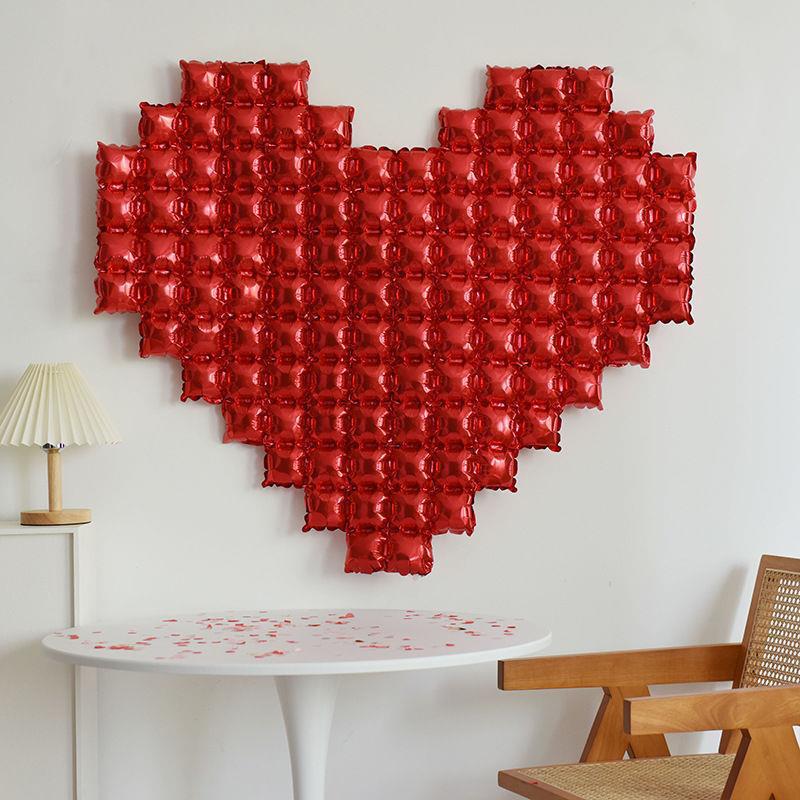Valentine's Day Love Background Wall Decoration Aluminum Film Balloon Love Balloon Bear Balloon
