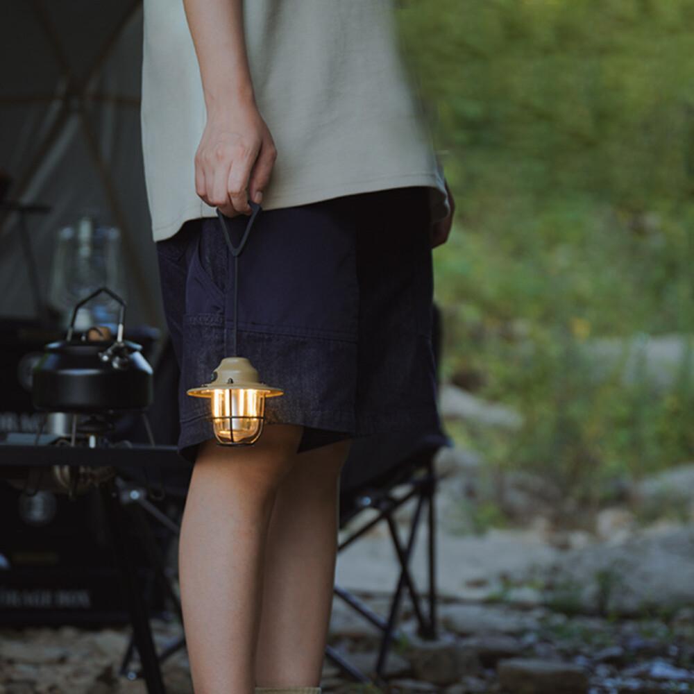 Vintage LED Camping Light 1200mAh Rechargeable Hanging Emergency Light Portable Tent Light Outdoor Lamp With Dimmer Desktop Ligh