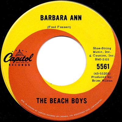 Disc de 7 inch BEACH BOYS - Barbara Ann / Girl Don't Tell Me 5561 Capitol Records 1965 SUA Rock Folosit
