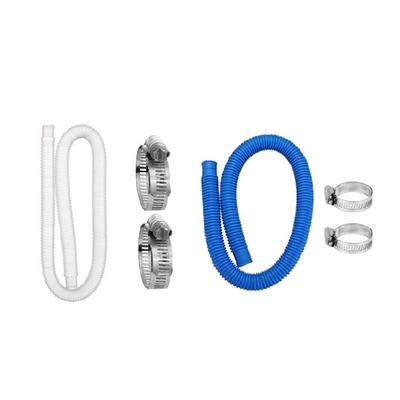 150cm Swimming Pool Hose Pump Hose Tubes for Above Ground Pool Saltwater System with Clamps Replacement 1-1/4Inch Hose