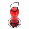 Glass Hummingbird Feeder 5 Feeding Ports Leakproof Easy Refill Hanging Bird Feeder for Outdoors