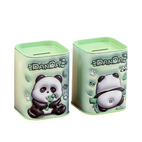 Cartoon Animal Tinplate Piggy Bank Unbreakable Coin Cash Container Storage Jar Boys Girls Money Saving Box Desktop Decoration