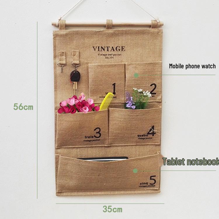 Wen'er Wandmontierte Mehrschichtige Hängeaufbewahrungstasche für Studentenwohnheime