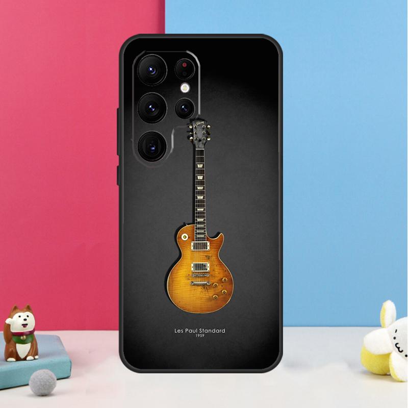 Vintage Music Guitars Case For Samsung Galaxy S23 Ultra S24 S22 Note 20 10 Plus S8 S9 S10 S21 S20 FE Back Cover
