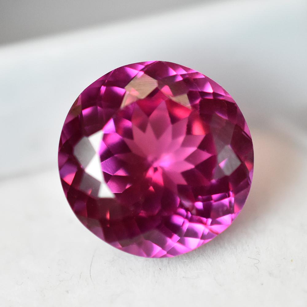 9.55 Ct Certified Natural Purple Tourmaline Round Cut Flawless Loose Gemstone
