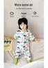 Breathable Baby Cotton Sleep Bag with Short Sleeves - Anti-kick One-piece Pajamas for Spring/Summer
