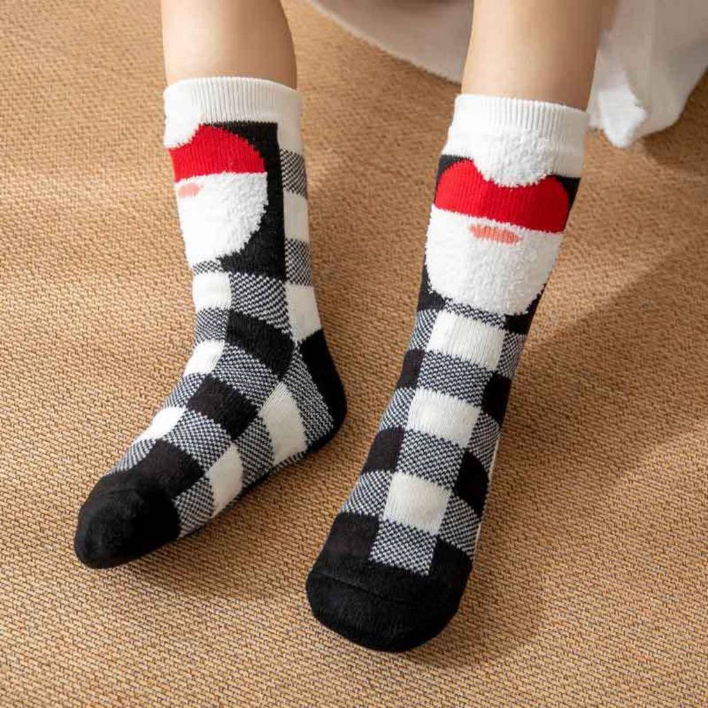 Christmas Socks, Floor Socks, Winter Socks, Snow Socks, Plush Socks, Coral Socks, Home Socks, Sleep Socks