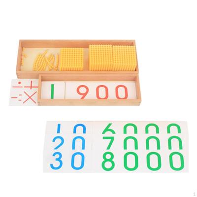 Math Manipulatives Montessori Toys Bead Material Set for Toddlers
