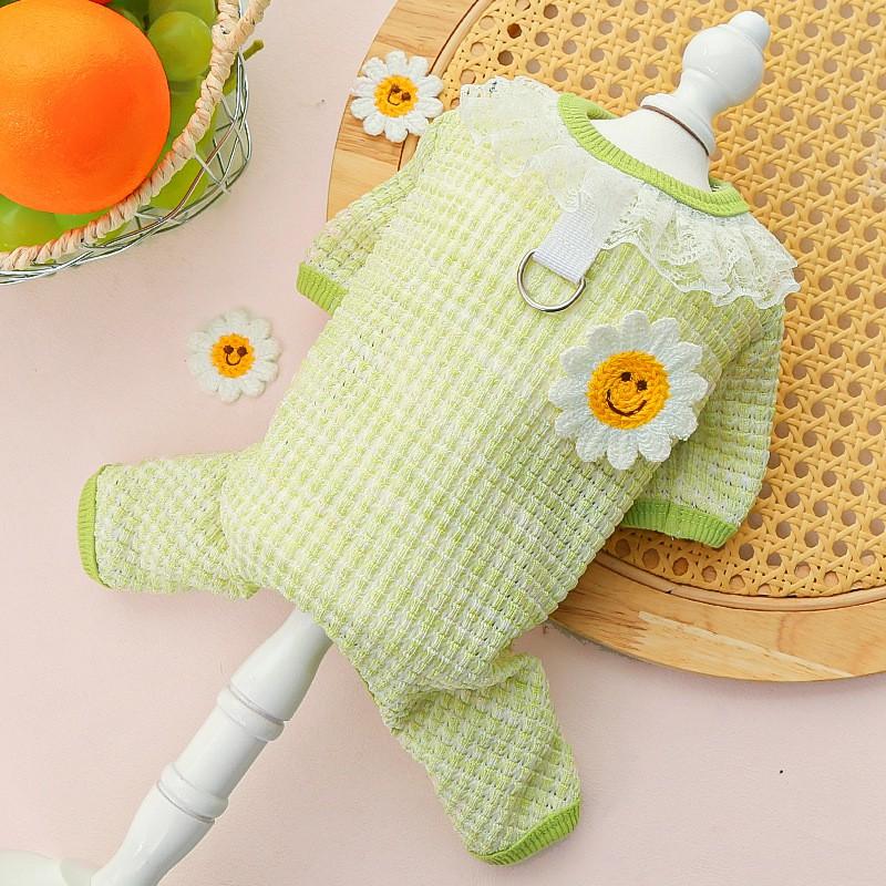 Pet Dog Cat 4-Legged Stretchable Breathable Cotton Teddy Bichon Small Breeds