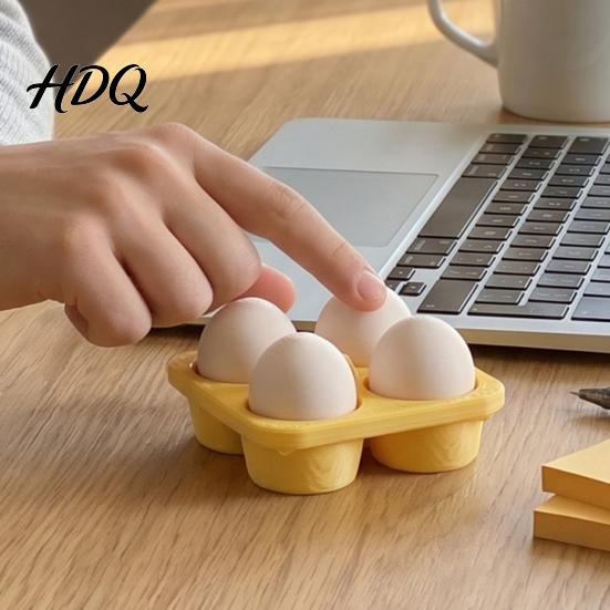 Novelty Holiday Gift 3D Printed Keyboard Fidget Toy Egg Carton Clicker Toy with Clicky Feel Desktop Ornament Keychain for Adults Work Desk Backpack