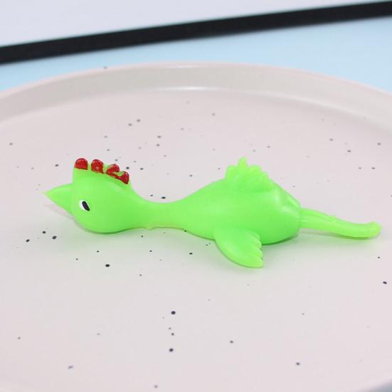 5Pcs/Set Chicken Launcher Toy High Elastic Stretch Sticky Soft TPR Stress Relief Safe Turkey Launcher Finger Toy Kids Gift