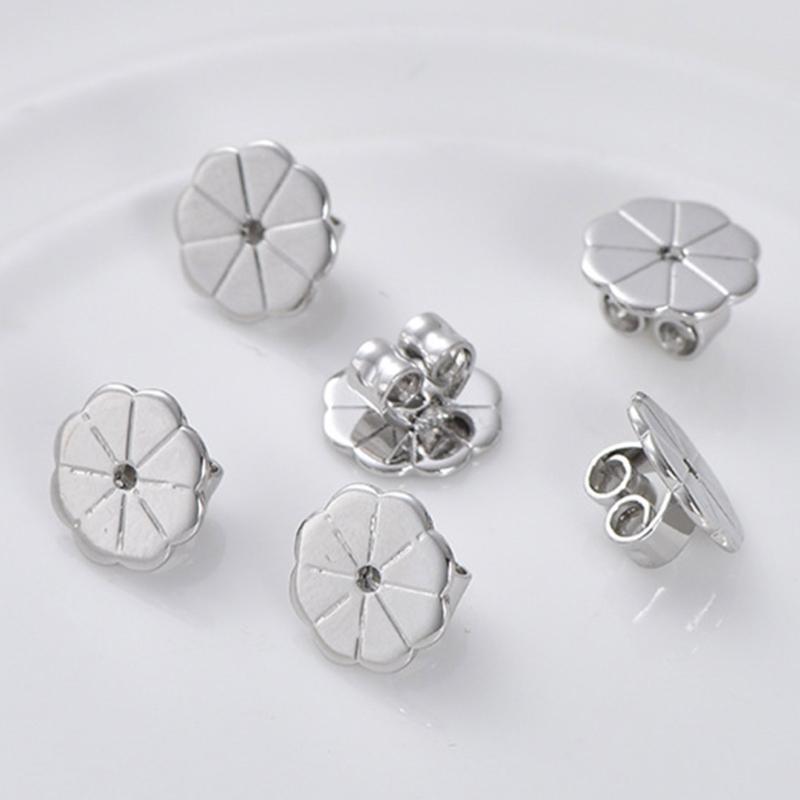 10 Stück Bequeme Ohrstecker-Stöpsel für Damen Mädchen Ohrrücken Ersatz Schwere Ohrring-Stütz-Accessoires