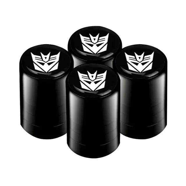 

4Pcs Car Tire Valve Stem caps Transformers Emblem Car Wheel Tires Valves Tyre Stem Air Caps Airtight Cover Motorcycle Accessoire For Transformers