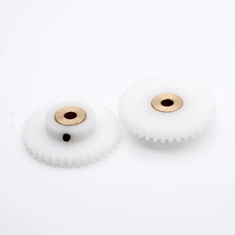 POM Gear Wheel 0.8M 26/29/30/32/33 Teeth Spur Nylon Plastic Gear With Copper Sleeve