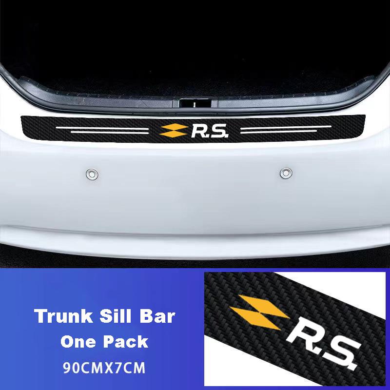 Car Door Sill  Threshold Decal Stickers Cover For Renault Logan Clio Megane Kangoo 1 2 3 4 Captur Espace Twingo Duster Kadjar