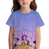 3-14A Maglietta Estiva 3D KPop Demon Hunters per Bambini Vestiti Ragazzi Abbigliamento Casual Ragazze