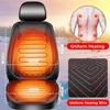 Heated Car Seat Cushion 12V/24V Fast Heating Car Seat Covers Warm Winter Seat Cover Cloth/Flannel Heater Automobile G3I8