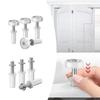4PCS Bifold Door Top Pivot Hinge Guide Wheel Bifold Cabinet Door Hardware Repair Parts Sliding Door Metal Top Pivot