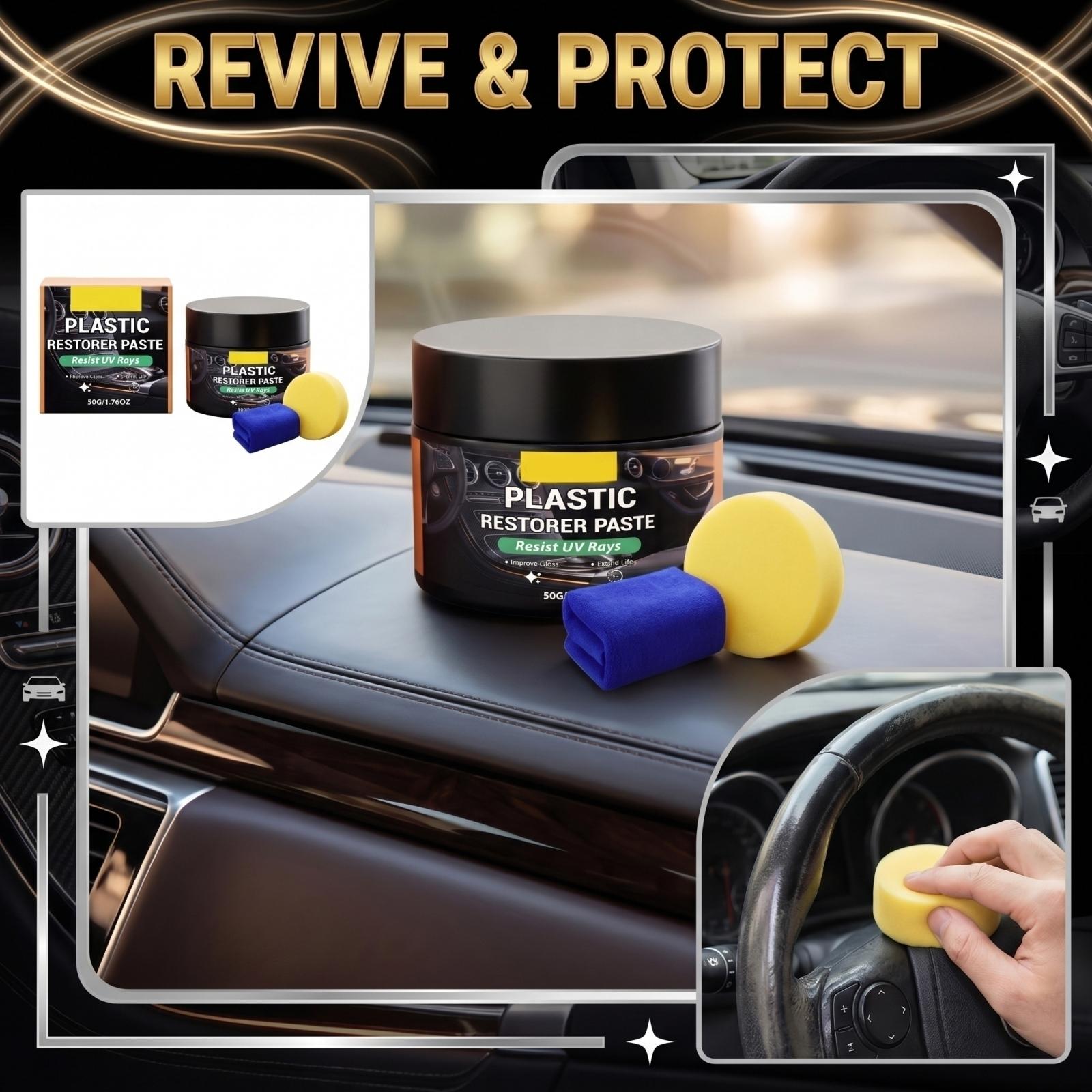 

Car Interior Surface Maintenance, Decontamination, Cleaning, Daily Convenient Care Paste One Size чёрный