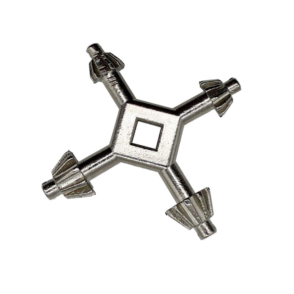 Versatile 4 In 1 Drill Chuck Wrench Carbon Steel Hand Tool Universal Drill Chuck Tool Versatile Chuck Spanner for Home