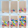 3D Holzpuzzle, Bausteine, Puzzlespiel, Logik-Trainingspuzzle Spielzeug für Babys, Interaktive Spiele für Eltern und Kinder