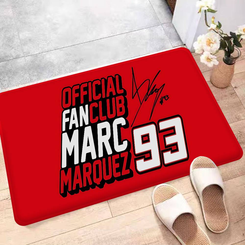 M-Marquezs 93 Logo Room Mats Anti-slip Absorb Water Long Strip Cushion Bedroon Mat Household Carpets