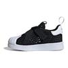 adidas Originals SST 360 3.0 Comfortable Shock Absorbing Durable Low Top Walking Shoes Baby Shoes Black White IE8199
