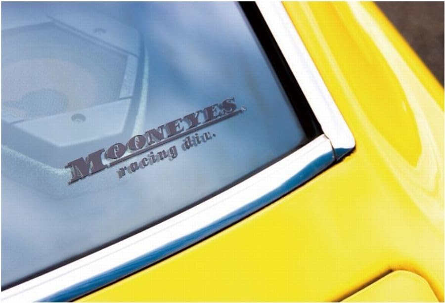 Moon Eyes Racing Div Sticker MOONEYES Racing Div Black DM126BK American Miscellaneous Goods