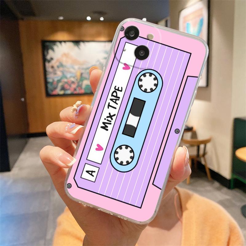 Kassette Transparent Handyhülle Für iPhone 15 14 13 12 Mini 11 Pro Max XS X XR 7 8 Plus Klar Stoßfest Silikonhülle