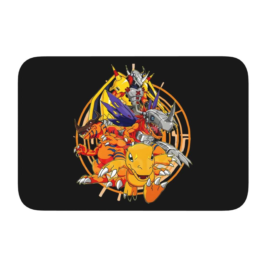 Personalized Digimon Japane  Doormat Mat Anti-Slip Anime Manga Video Game  Kitchen Bathroom Toilet Rug Carpet 40*60cm