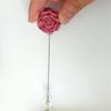3D Flora Retractable Badge Holder Name Tag Easy Pull Buckle Nurse Badge Reel  Doctor Students