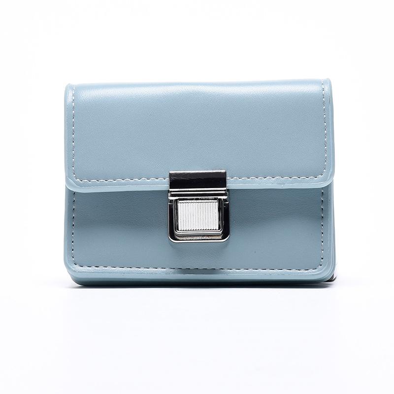 Neue Damen Geldbörse Mädchen Geldbörse kurz einfarbig schlicht ins Studenten Ausweishülle Damen Geldbörse