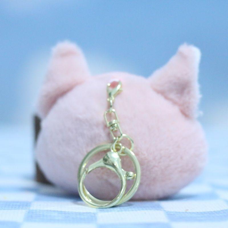 Cute Adorable Animal Plush Toy Keychain Featuring Elephant Cat Monkey Doll Collection