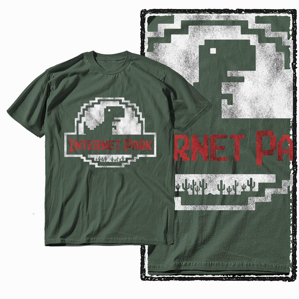 

G79 Army Green Cotton Streetwear Dino dinosaur Graphic Men T-shirt | Big Size Cool Vintage O-neck men s Tee Tshirt 2XL