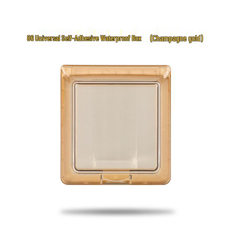 86 Type Universal Waterproof Self-Adhesive Splash-Proof Bathroom Switch Socket Cover