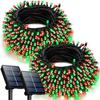 12M 100LED Solar Powered Fairy String Light Christmas Holiday Party Outdoor Garden Decor