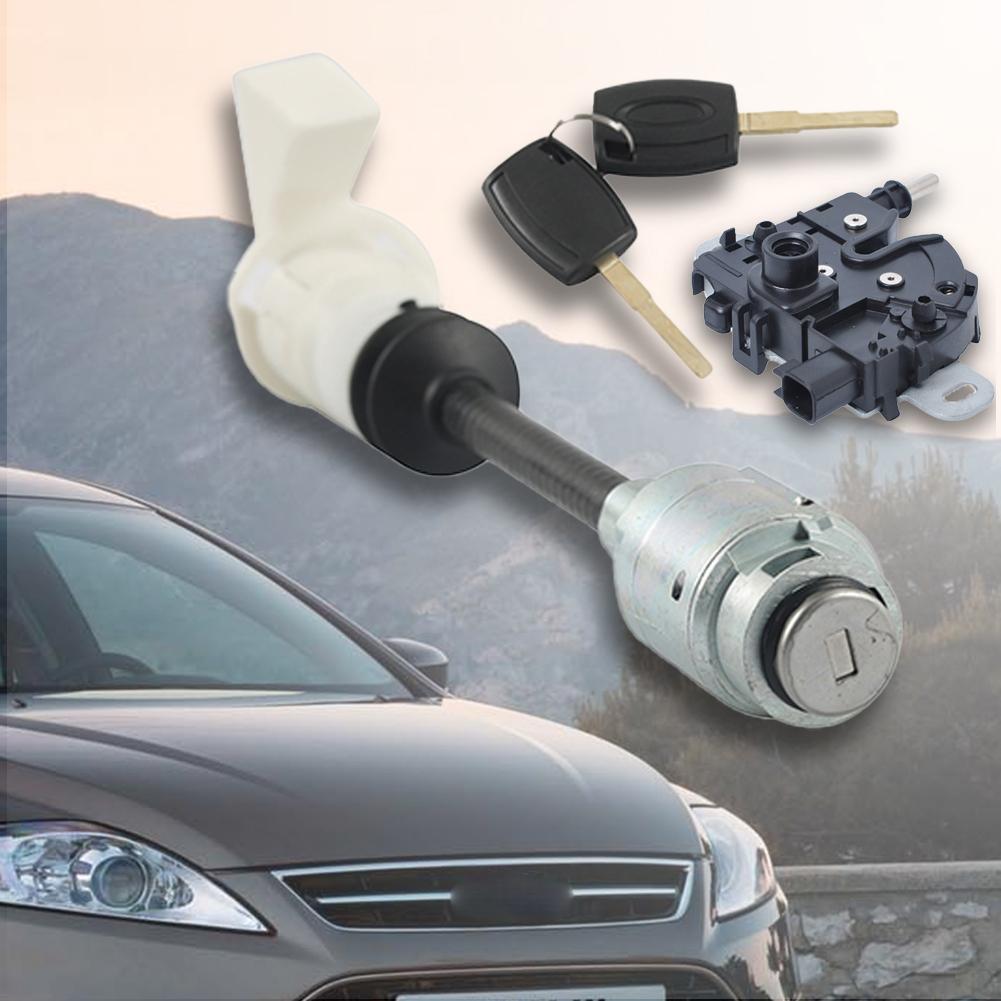 Bonnet Release Lock Latch Repair Kit Key 4M5AA16B970BA 1343577 Bonnet Hood Release Lock Assembled Repair Kit for Ford Focus